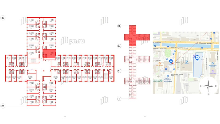 Апартаменты в ЖК Апарт-отель Well , студия, 36.9 м², 6 этаж